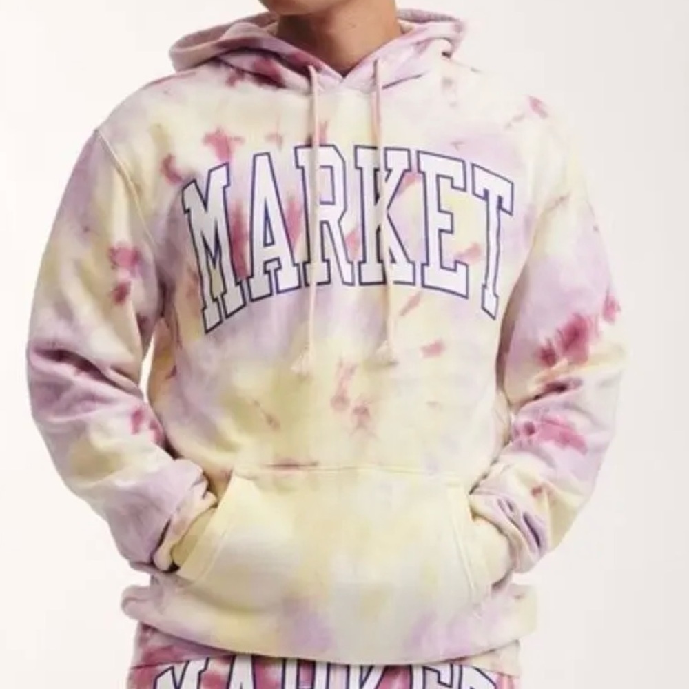 MARKET (Chinatown) Border ARC Tie Dye Hoodie